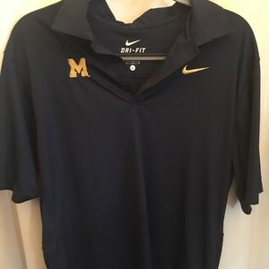 Nike Shirts - Dri Fit Nike Michigan Polo Nike Shirts - Dri Fit Nike Michigan Polo